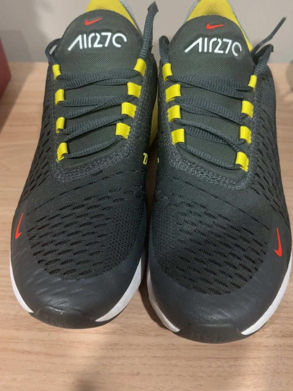Nike Black and Yellow Air Max 270 Sneakers